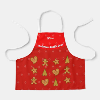 Weihnachts-Cookie Crew-Lebkuchen Pals-Red S Schürze