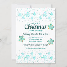 Weihnachts-Cookie-Exchange-Party Einladung