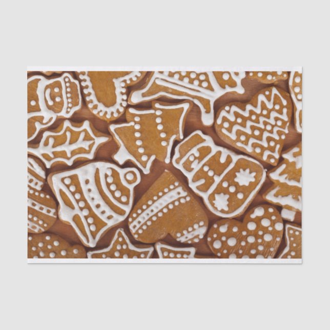 Weihnachts-Cookie Geschenkpapier Seidenpapier (Vorderseite)
