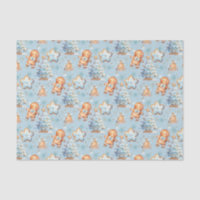 Weihnachts-Cookie Lebkuchen Mann Blue Junge Geburt