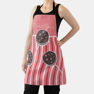 Weihnachts-Cookie Pop Backteam Name Peppermint Schürze