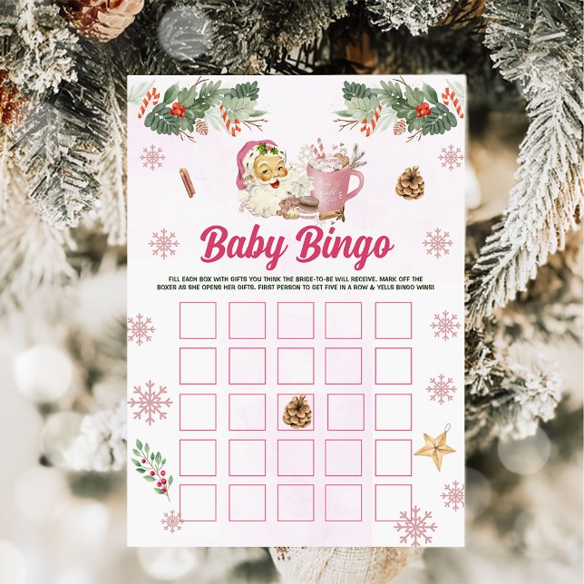 Weihnachts-Cookie Santa Baby Bingo Games Card Einladung (Von Creator hochgeladen)