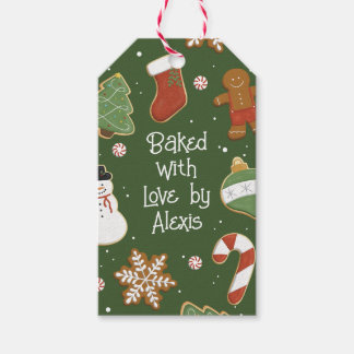 Weihnachts-Cookie-Tauschbörse Geschenkanhänger