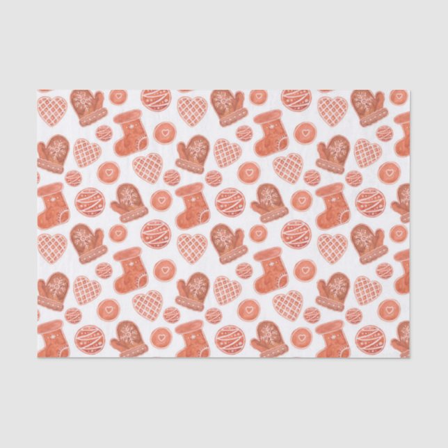 Weihnachts-Cookies - Tissue Paper Seidenpapier (Vorderseite)