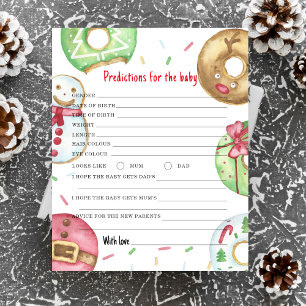 Weihnachts-Cookies Vorhersagen und Ratschläge Baby