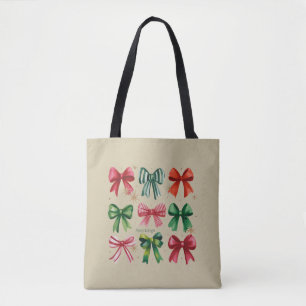 Weihnachts Coquettes Rot Grün Schleife Weihnachtsz Tasche