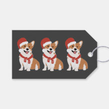Weihnachts-Corgi-Reiches-Holzkohle-Elegantes-Spiel