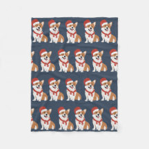 Weihnachts-Corgi-Santa - Ausgefeinter Winter-Navy