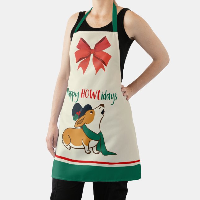 Weihnachts-Corgi-Sing-Schürze Schürze (InSitu)