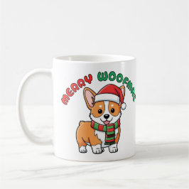 Weihnachts-Corgi-Tasse: Frohe Woofmas Kaffeetasse