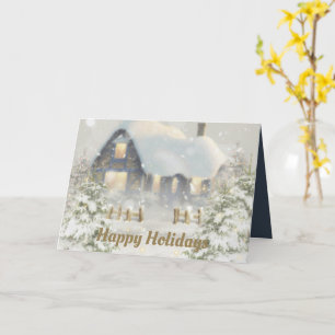Weihnachts Cottage Karte