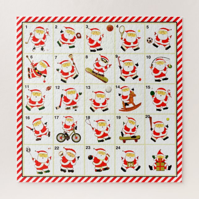 Weihnachts-Countdown-Jigsaw-Puzzle für Sport (Vertikal)