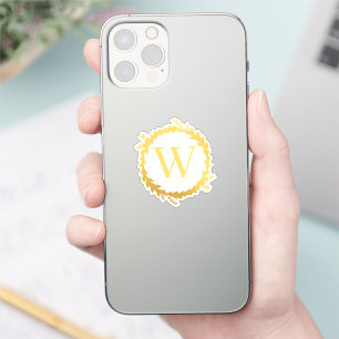 Weihnachts-Coupé-Monogramm-Foto Aufkleber
