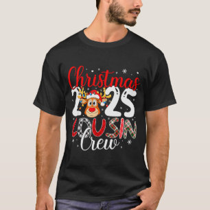 Weihnachts-Cousin-Crew 2025 passende Familien-Weih T-Shirt