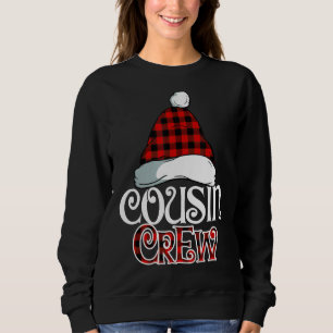 Weihnachts-Cousin Crew Buffalo Rot Kariert Pajamas Sweatshirt