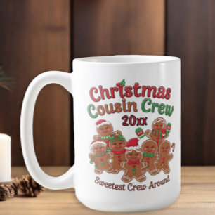 Weihnachts-Cousin Crew Lebkuchen Jahr Kaffeetasse