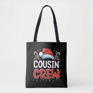 Weihnachts-Cousin-Crew-Santa-Hut Tasche