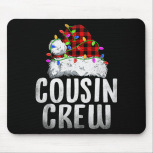 Weihnachts-Cousin-Crew Santa Xmas Familie Matching Mousepad