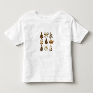 Weihnachts-Cowboy-Stiefel Western Santa Xmas Kleinkind T-shirt