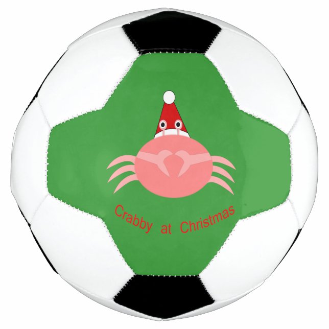 Weihnachts-Crab-Fußball Fußball (Vorderseite)