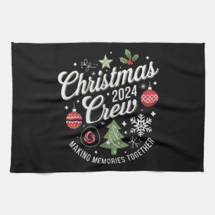 Weihnachts-Crew 2024Familie Matching Weihnachts-Pa Geschirrtuch