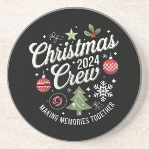 Weihnachts-Crew 2024Familie Matching Weihnachts-Pa Getränkeuntersetzer
