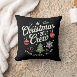 Weihnachts-Crew 2024Familie Matching Weihnachts-Pa Kissen