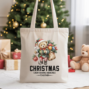 Weihnachts-Crew-Bären-Tragetasche Geschenk für Arb Tragetasche