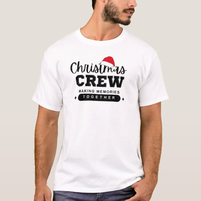 Weihnachts-Crew Erinnerungen zusammenbauen T-Shirt (Vorderseite)