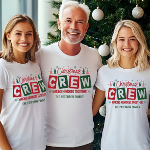 Weihnachts-Crew Erinnerungen zusammenpassen T-Shirt
