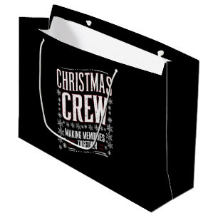 Weihnachts-Crew-Familie Matching Xmas Squad Große Geschenktüte