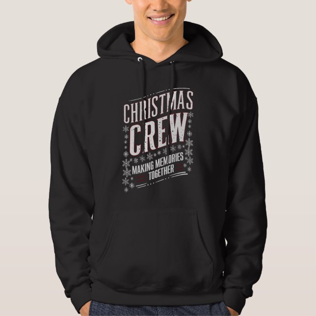 Weihnachts-Crew-Familie Matching Xmas Squad Hoodie (Vorderseite)