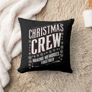 Weihnachts-Crew Familie passende Xmas-Mannschaft  Kissen