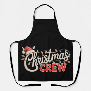 Weihnachts-Crew-Familien-Pyjamas Xmas-Lichter Schürze