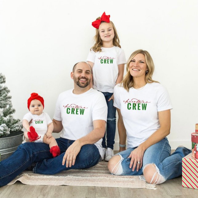 Weihnachts-Crew Familienkind-Shirt Kleinkind T-shirt (Von Creator hochgeladen)