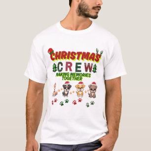 Weihnachts-Crew-Hund-Shirt - Weihnachtshunde Famil T-Shirt