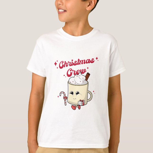 Weihnachts-Crew Kinder T - Shirt (Vorderseite)