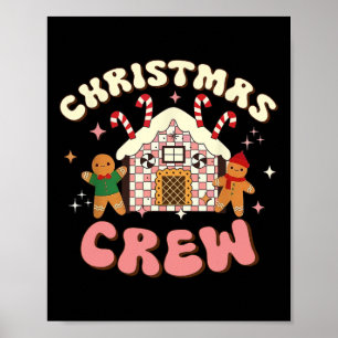 Weihnachts-Crew Lebkuchen in Candy House Niedlich  Poster