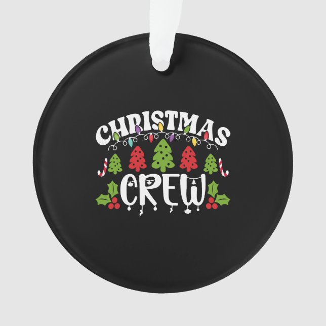 Weihnachts-Crew Ornament (Vorderseite)