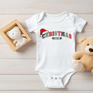Weihnachts-Crew passende Familie Baby Strampler