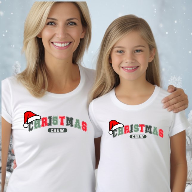 Weihnachts-Crew passt Familienfrauen T-Shirt (Von Creator hochgeladen)