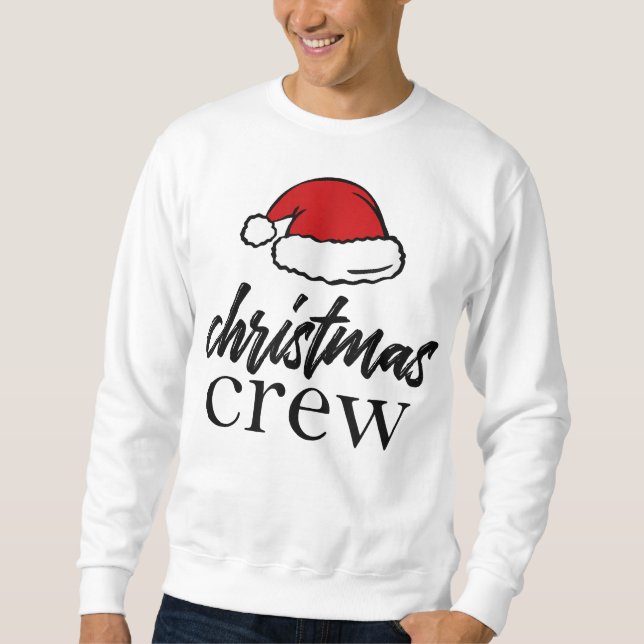 Weihnachts-Crew Snowman Holiday Sweatshirt (Vorderseite)