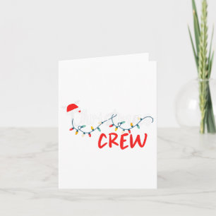 Weihnachts-Crew Weihnachts-Lichter Familie passend Karte