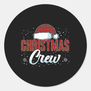 Weihnachts-Crew Weihnachts-Lichter Familie passend Runder Aufkleber