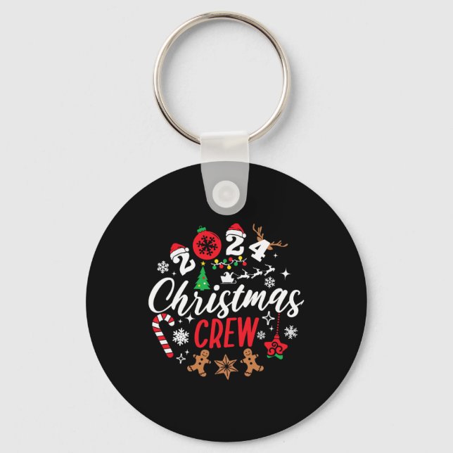 Weihnachts-Crew Weihnachts-Lichter Familie passend Schlüsselanhänger (Vorderseite)