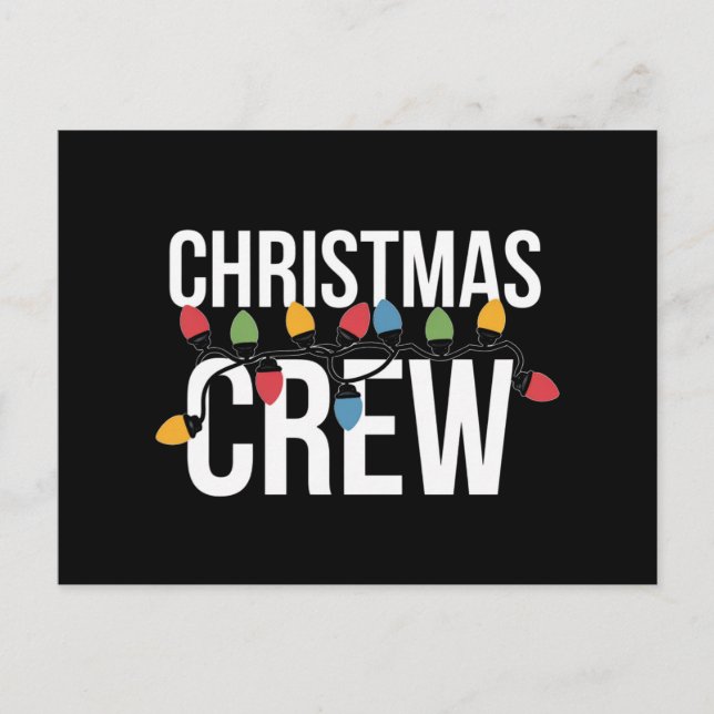 Weihnachts-Crew Weihnachtsfeiertag Postkarte (Vorderseite)