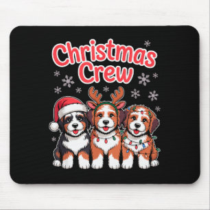 Weihnachts-Crew Xmas Welpen Hund Lustige Weihnacht Mousepad