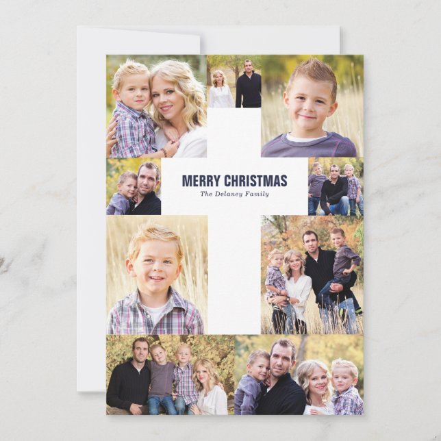 Weihnachts Cross Foto Collage MultiFoto Weihnachte (Vorderseite)