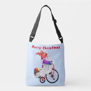 Weihnachts-Crossbody-Bag-Gnome mit Geschenken Tragetaschen Mit Langen Trägern