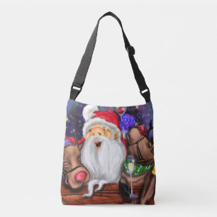 Weihnachts-Crossbody-Bag Weihnachtsfeier und Renti Tragetaschen Mit Langen Trägern